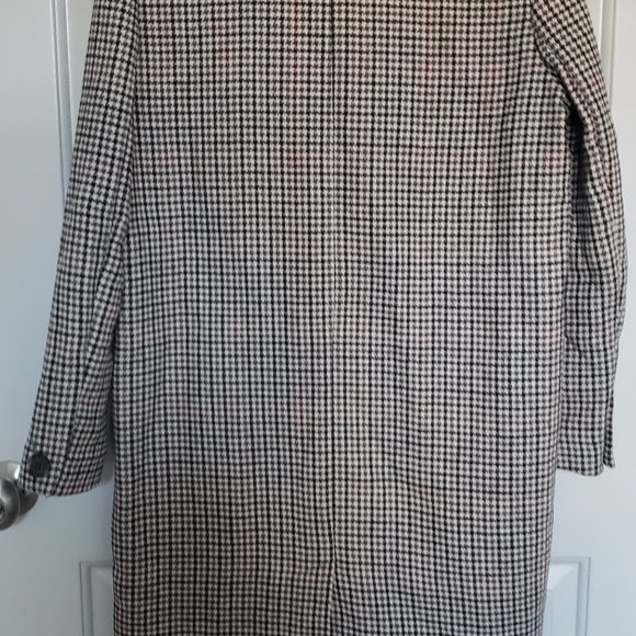 Topshop Oversized Double Breasted Plaid Overcoat in US 6 - Picture 3 of 7